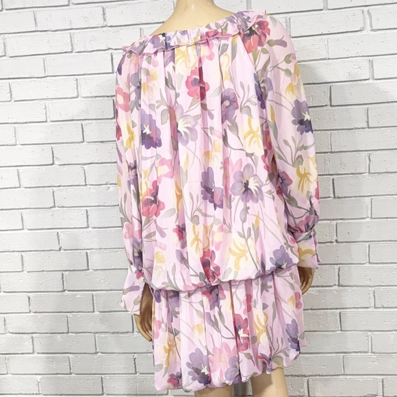 Anthropologie Mare Mare Floral‎ Chiffon Dress - Picture 8 of 9